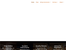 Tablet Screenshot of moreysmusic.com